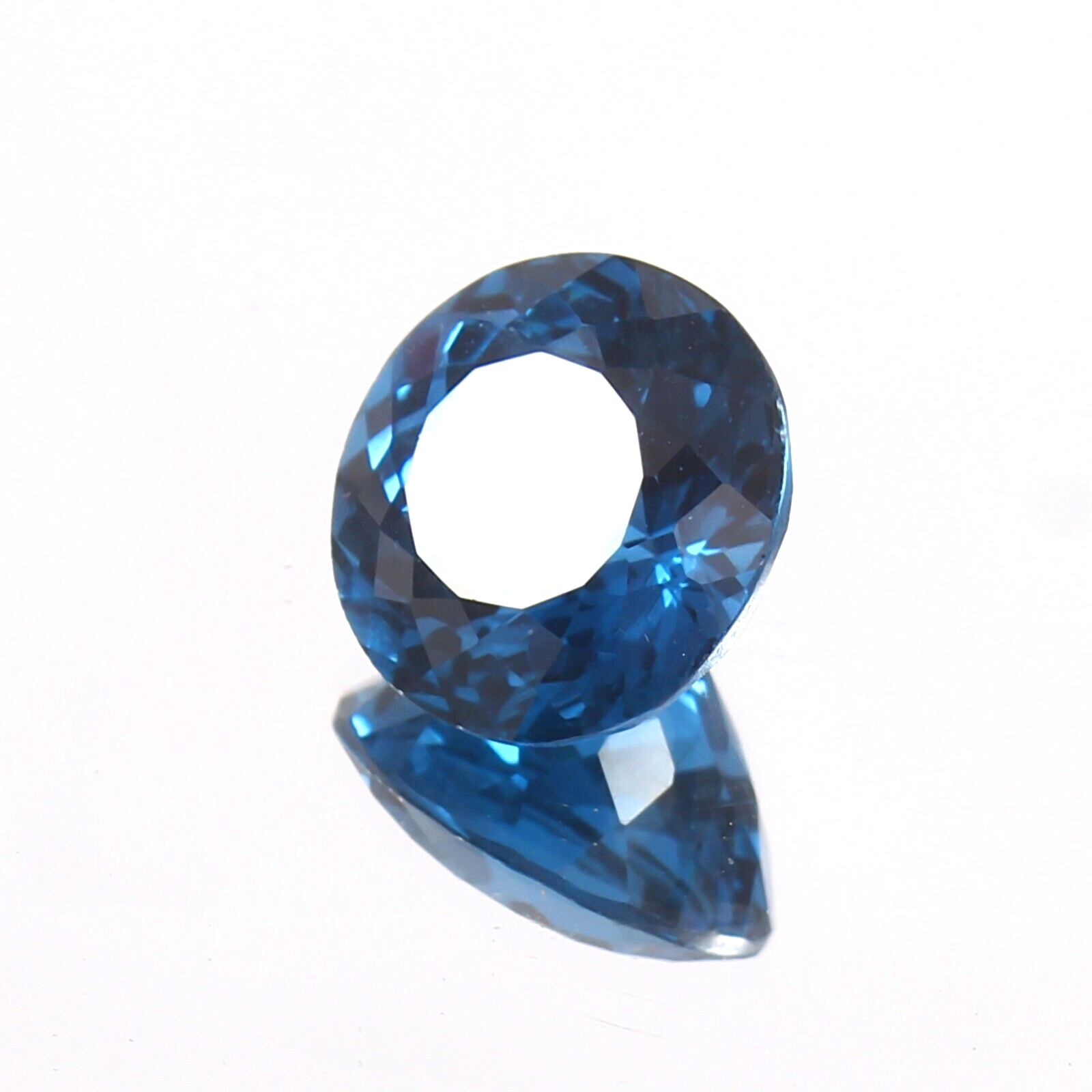 AAA 11.50 MM Natural Flawless Brazilian Blue Tourmaline Loose Round Gemstone Cut