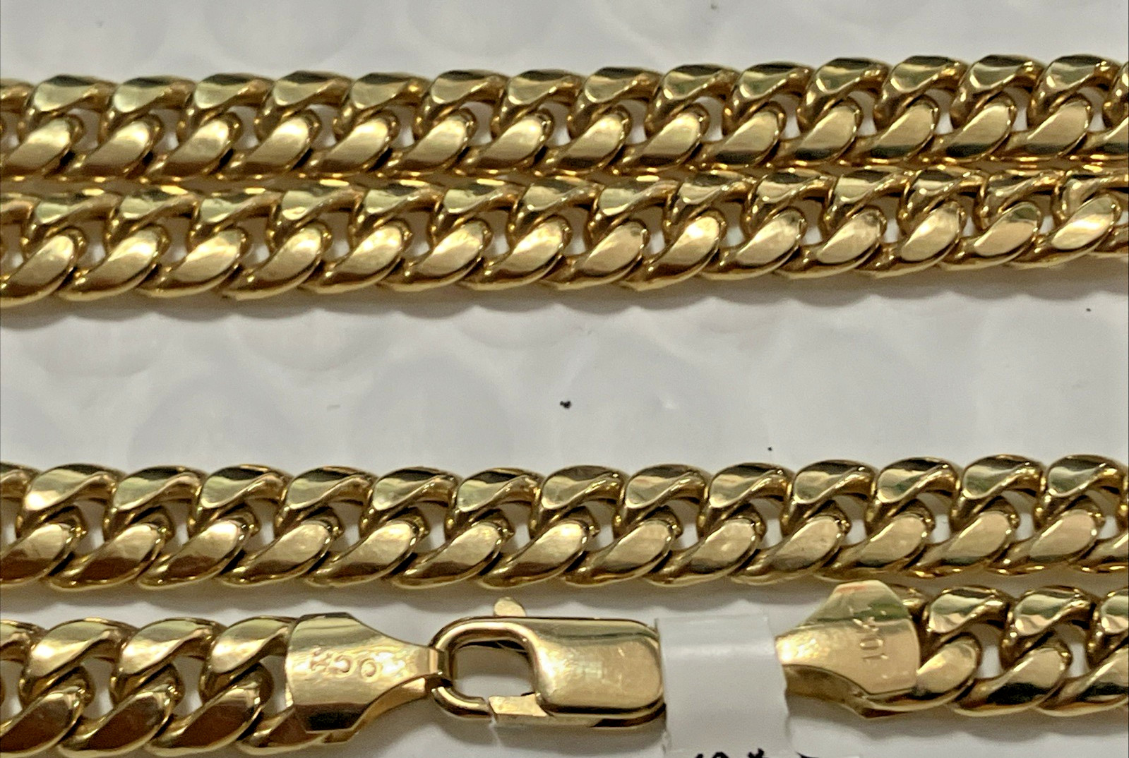 10kt Real Gold Cuban Link Chain 25.5 Grams 7mm 24” OCH Brand New with Tag 10k