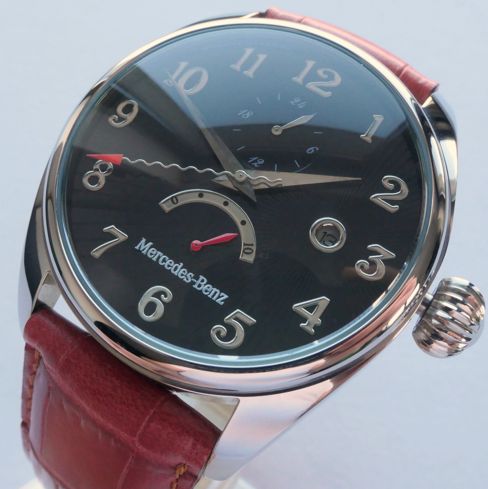 Mercedes Benz Classic Retro Design Car Accessory Power Reserve Automatic Watch