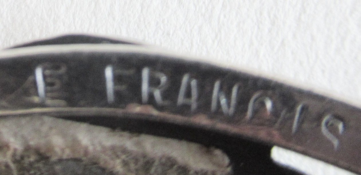 ERMA FRANCIS NAVAJO STERLING CUFF BRACELET, 6.50 INCHES WRIST, 1 INCH WIDE, 22 G