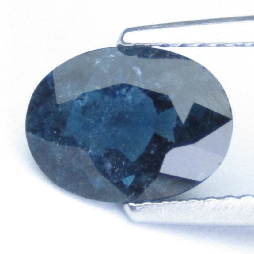 2.23Cts Shimmering Natural Blue Tourmaline 9.8×7.3×4.7mm Oval Cut Loose Gemstone