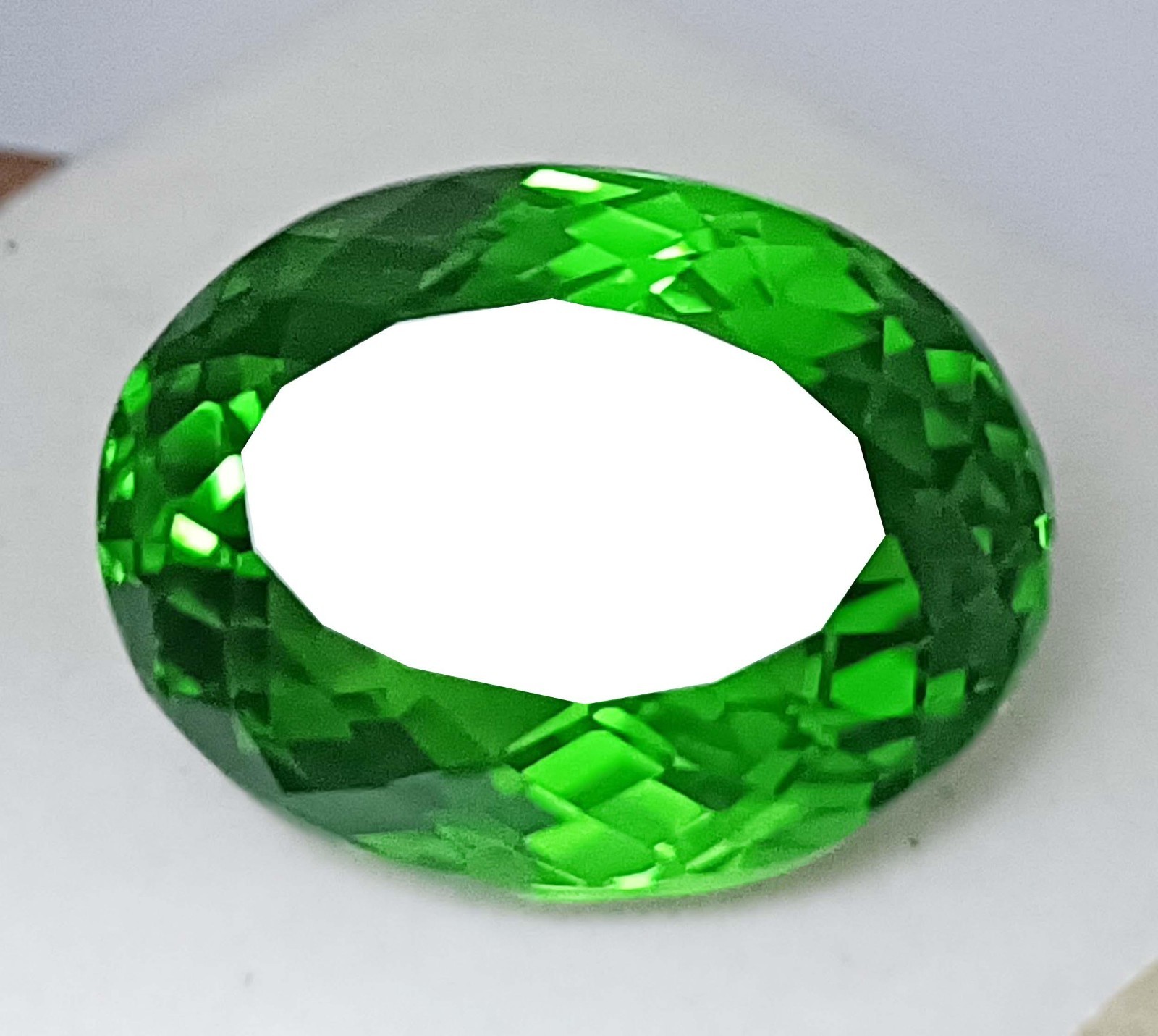 Green Peridot Shiny Oval Cut 101.95 Ct Certified Transparent Loose Gemstone 5ARB