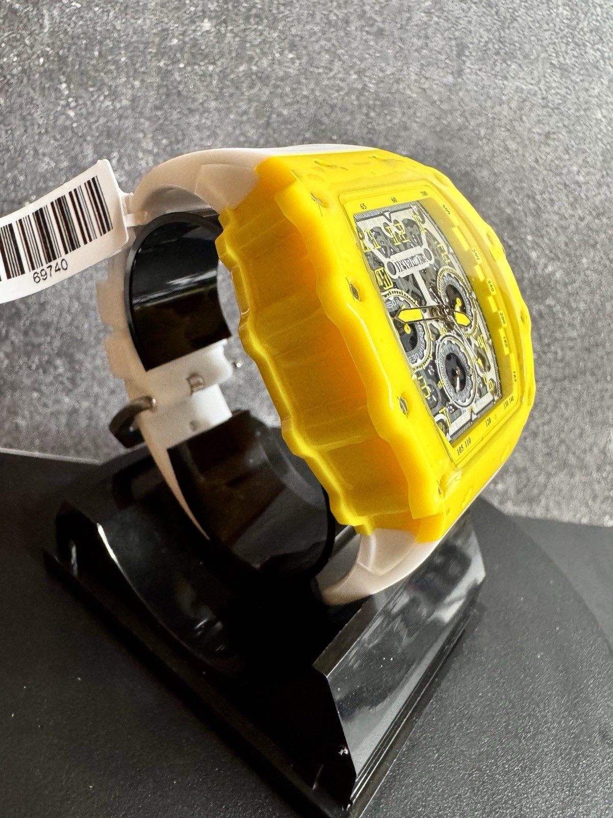 Invicta Racing 69740 Race Miami Special Edition Yellow Skeleton Chronograph NIB