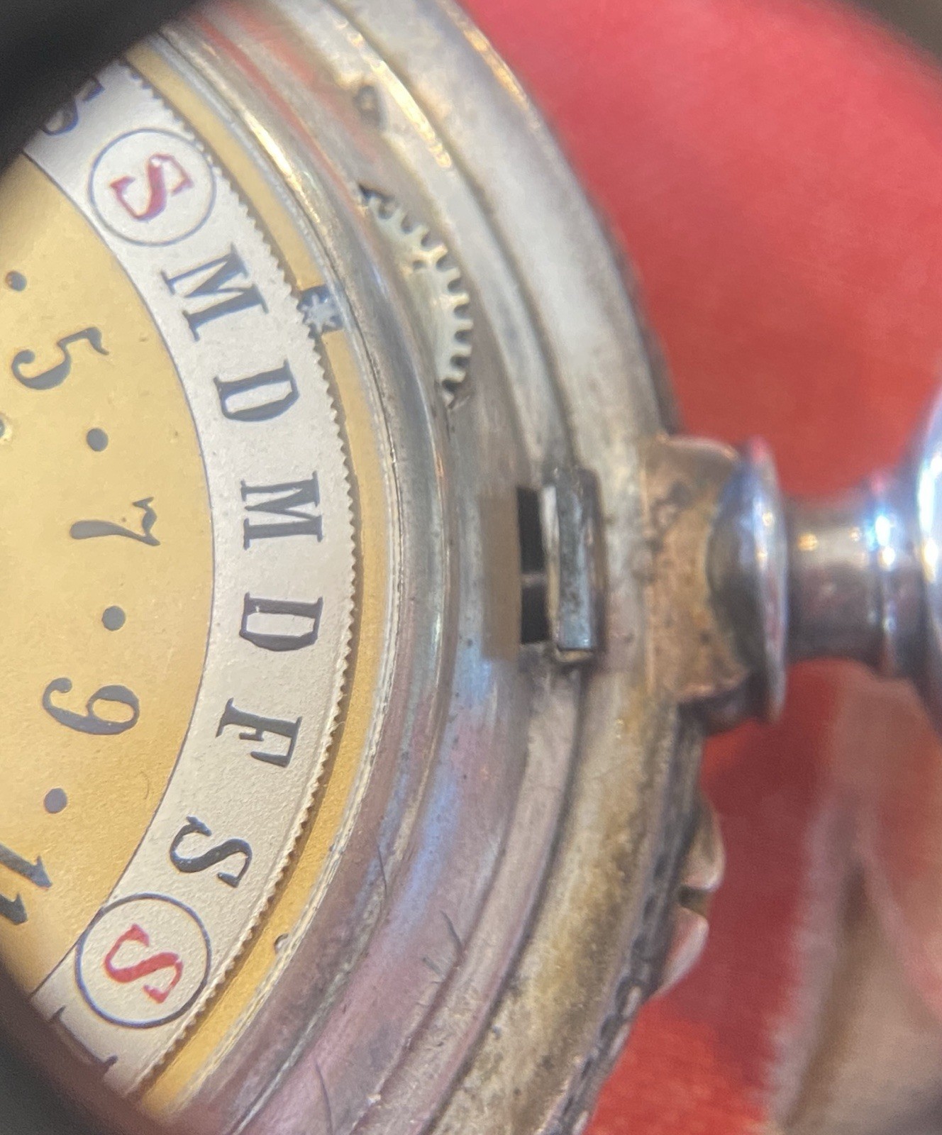 Late 19th Cent, Silver Calendrier Bréveté Moonphase Pocketwatch.