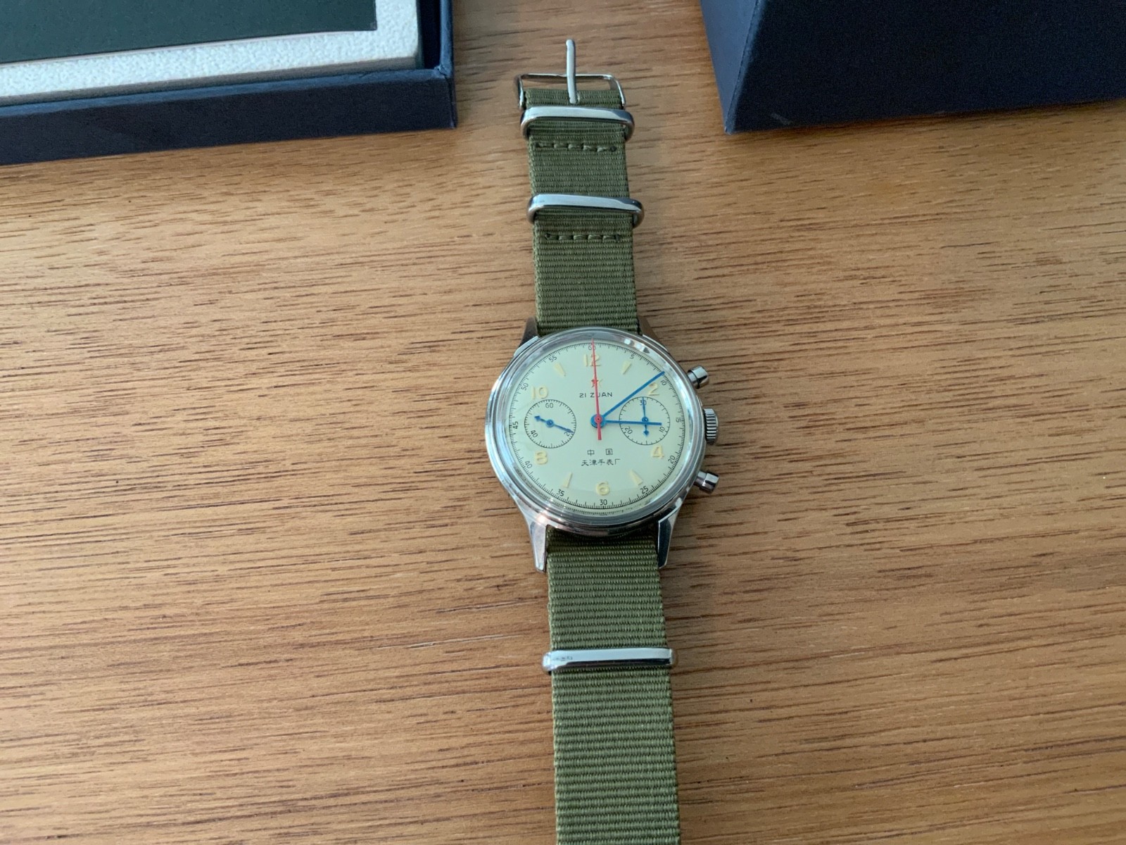 Seagull 1963 ST1901 38mm Acrylic Manual Wind Pilot’s Chronograph Watch US Seller