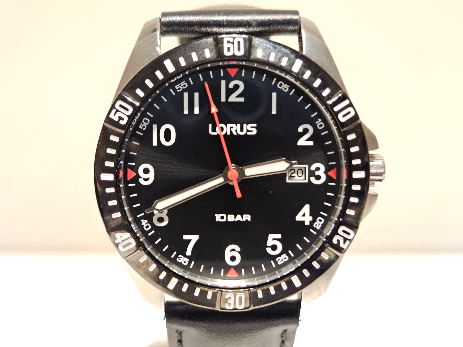 RETRO NOS SPORT DIVER STYLE 41mm ST.STEEL MEN’S QUARTZ WATCH “LORUS” 10BAR