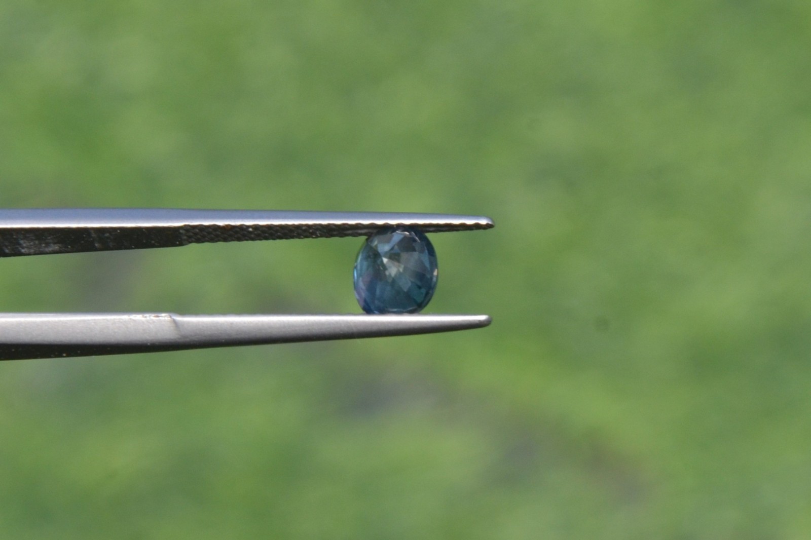 Natural Blue Sapphire 1.27 Carat. Normal Heated Oval Step Cut