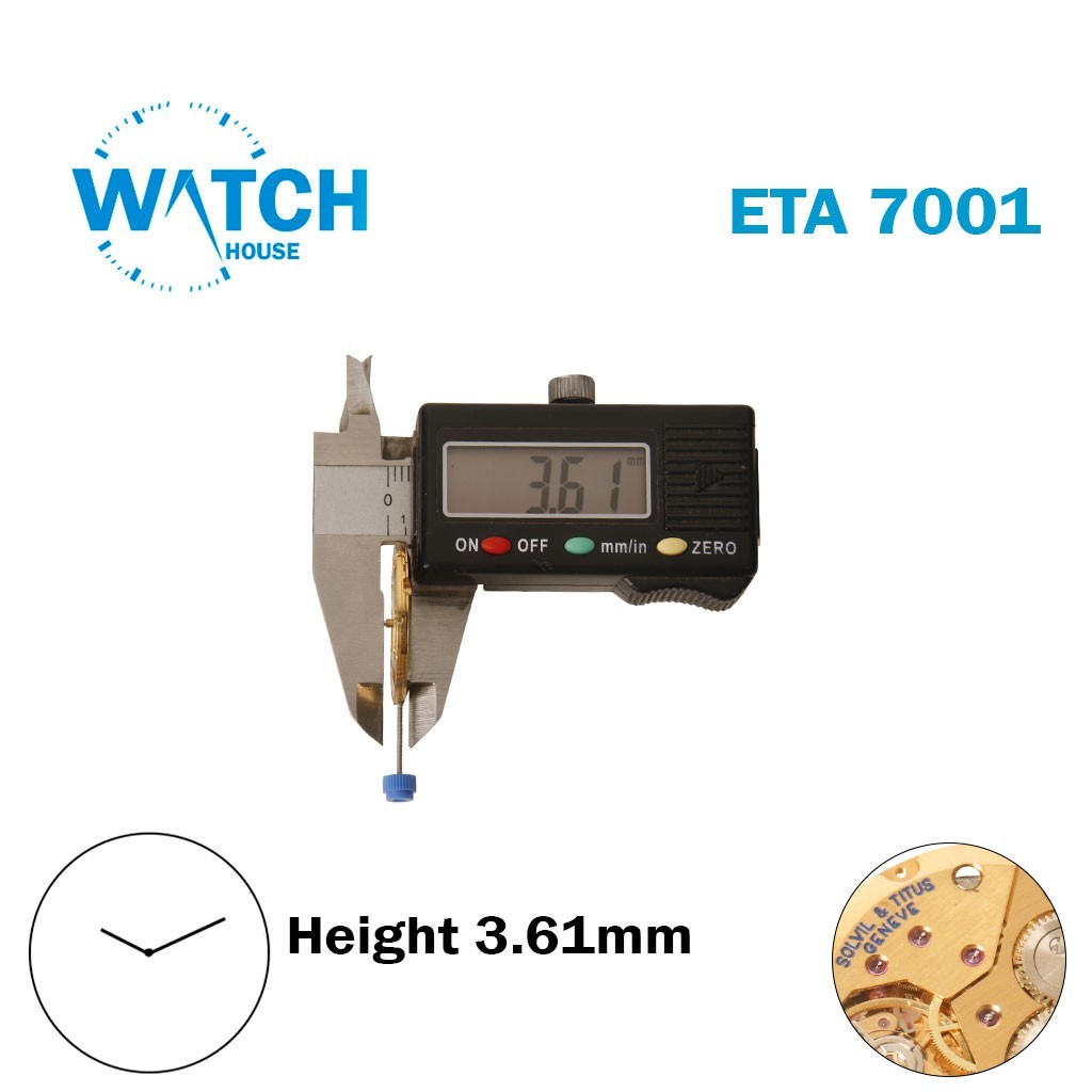 ETA 7001 SOLVIL & TITUS GENEVE -Swiss Manual Movement-2 Hands-Height:3.61mm