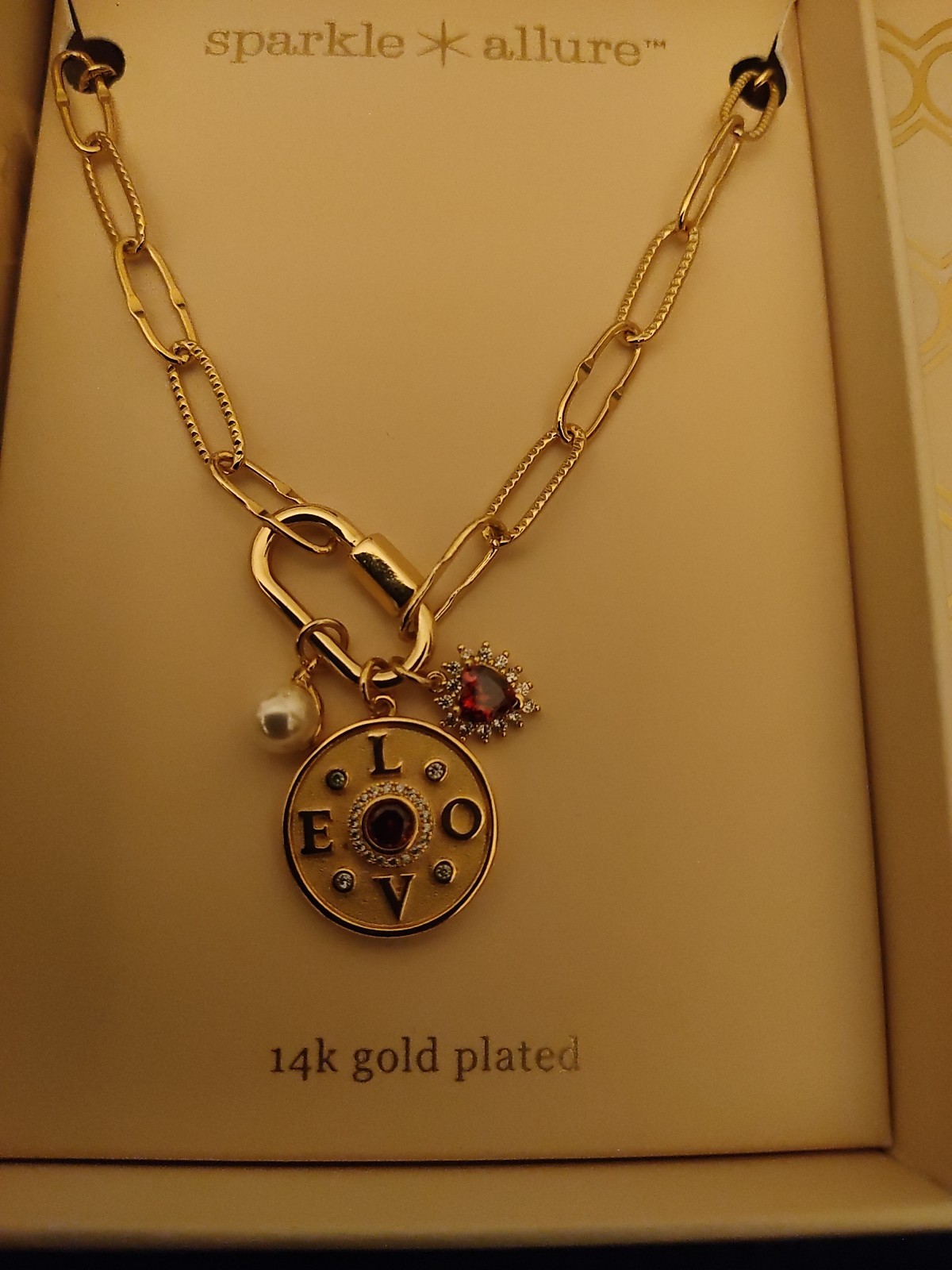 Sparkle And Allure Charm Necklace In Box