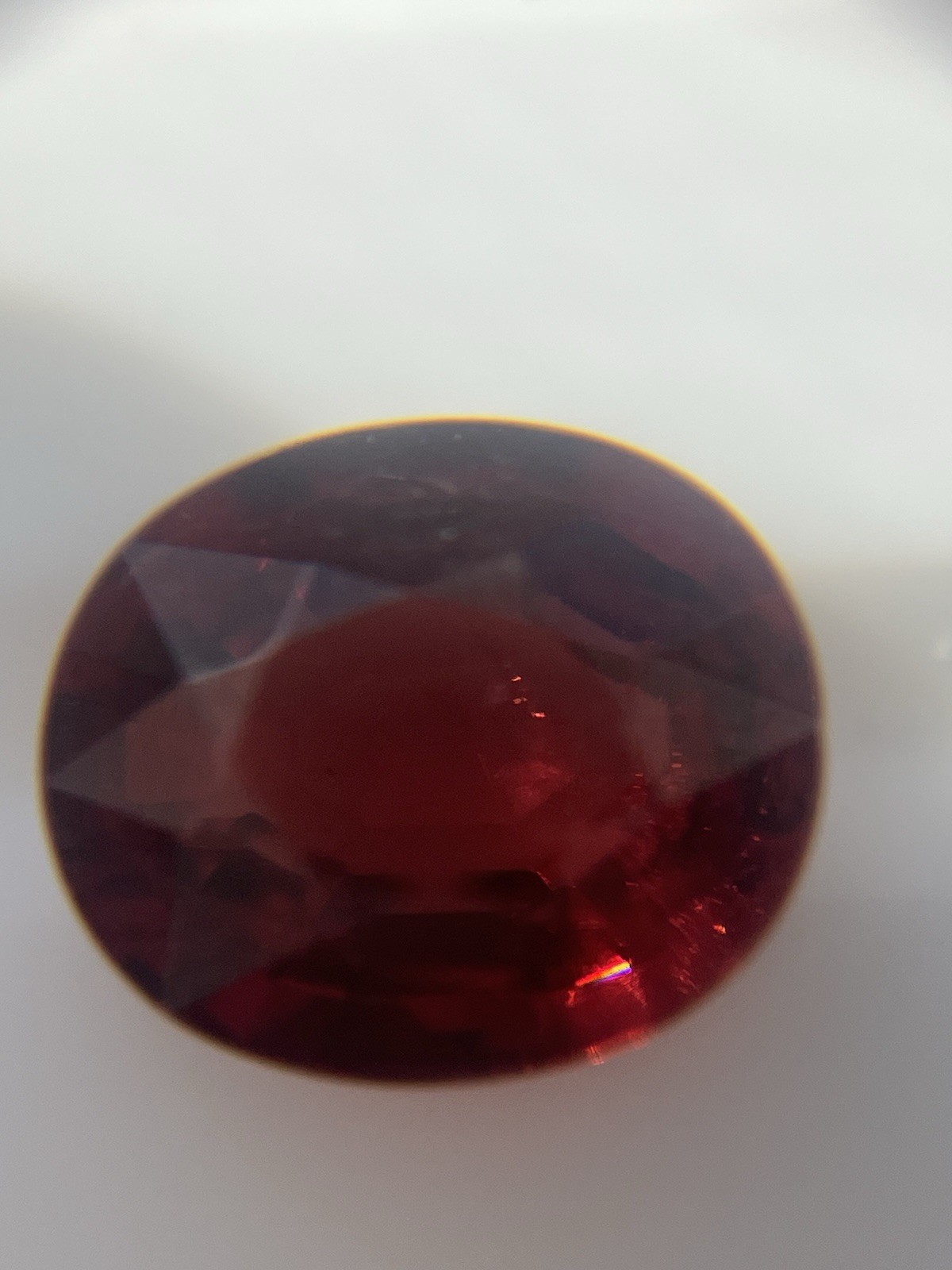 Purple Pink Rhodolite Garnet Natural Untreated Facet Oval 1.83ct Tanzania