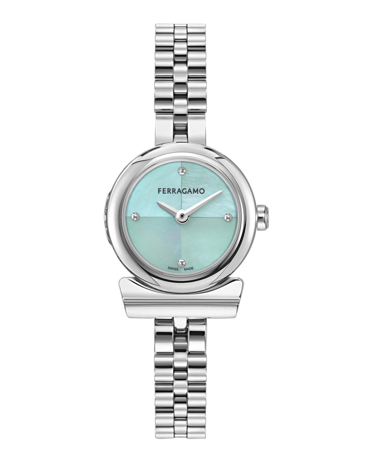 Ferragamo Womens Stainless Steel 22.5mm Bracelet Fashion Watch