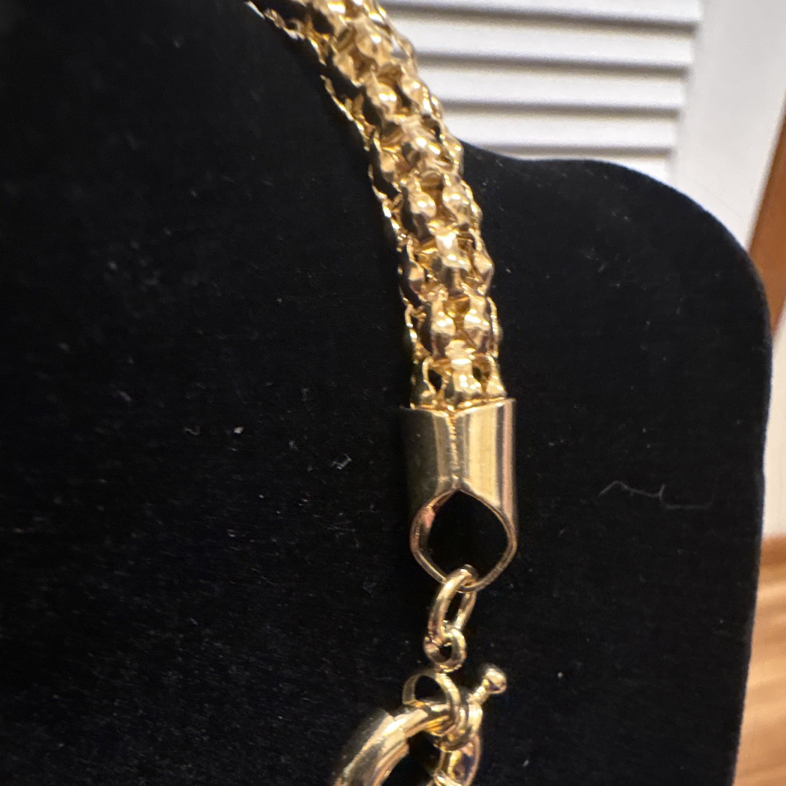 18k gold filled popcorn link 18” chain