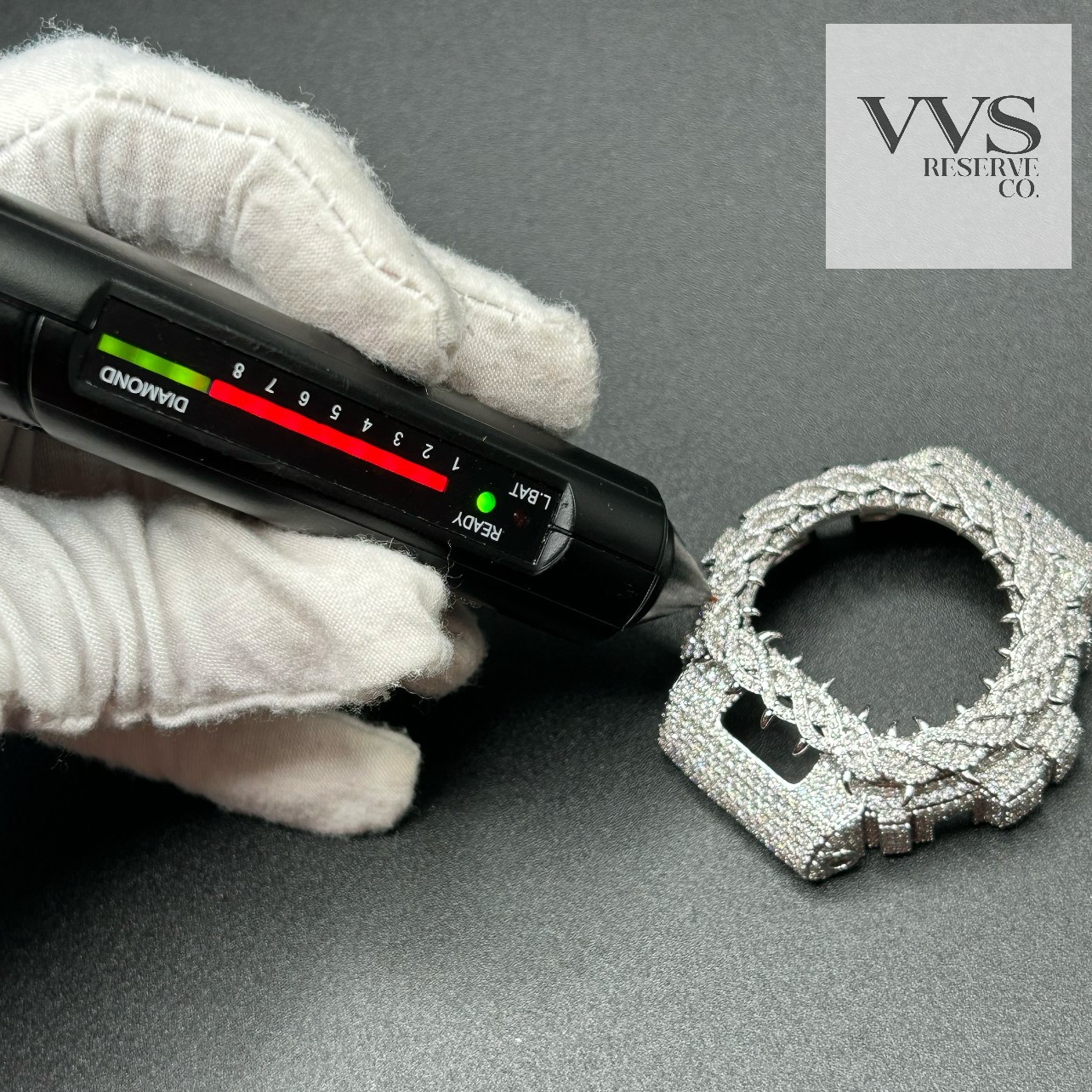 VVS1 MOISSANITE Real Iced BEZEL Kit For DW6900 Watch – BEZEL ONLY