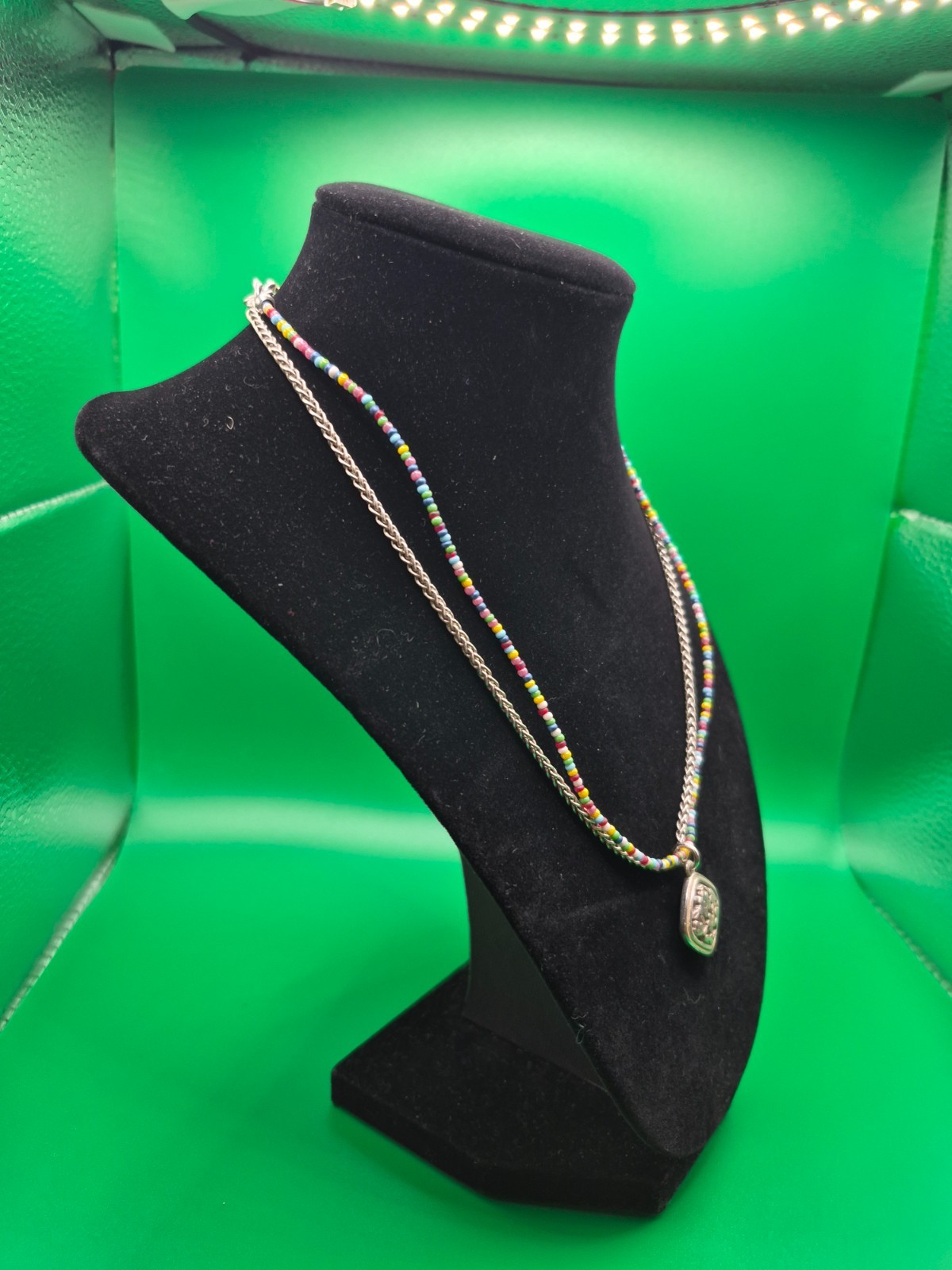Brighton Picnic Flowers 2 strand choker Necklace