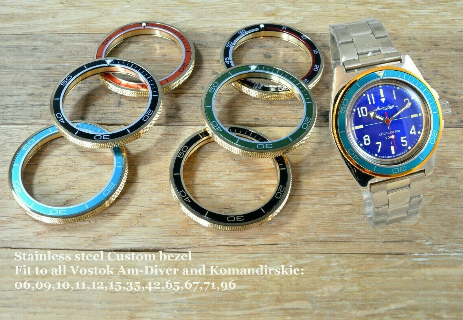 The Thorn Vostok Watch Bezel Custom Amphibia & Komandirskie Stainless Steel