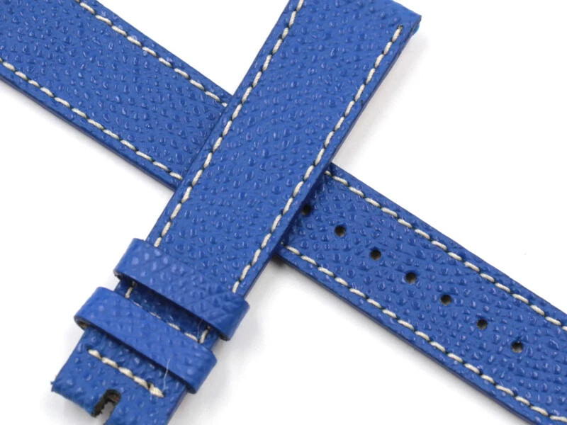 Genuine Leather Strap Blue Handmade Made Italy Various Sizes Excellent Quality New