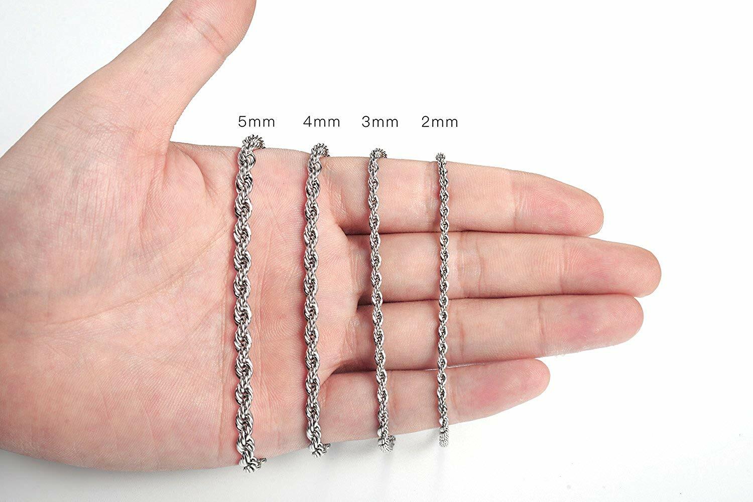 Men Stainless steel Gold Silver Black Cross Pendant Rope Necklace Chain 11P02
