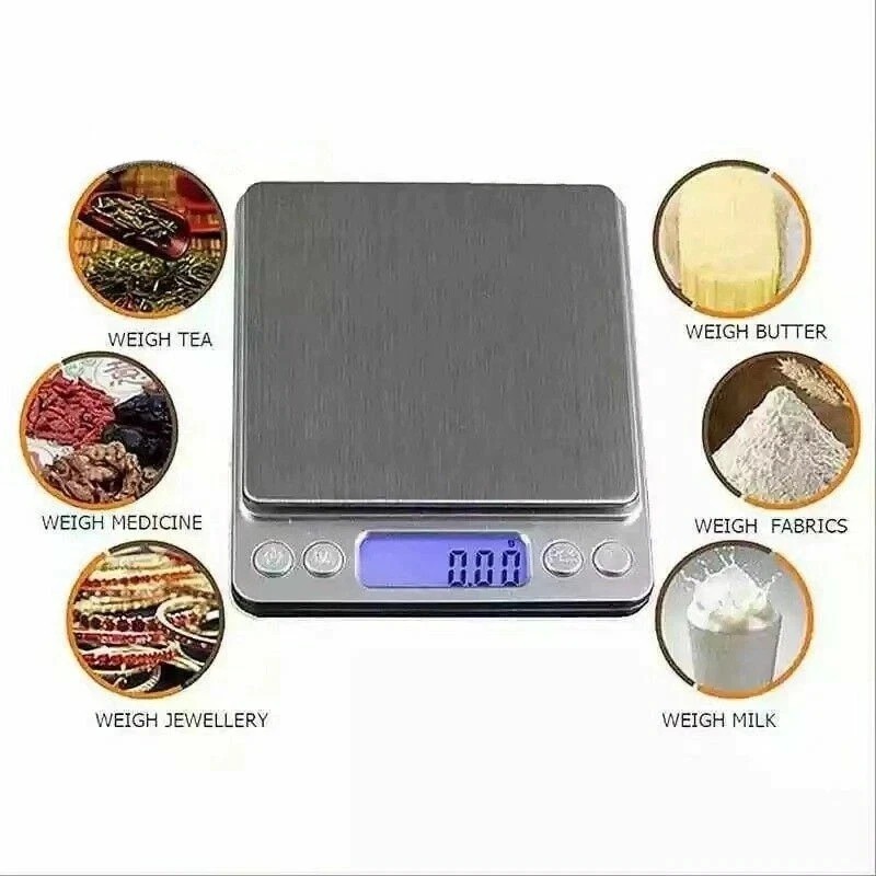 Digital Kitchen Food Diet Scale Cook Weight Jewelry Gold Grain Gram 2000g x 0.1g
