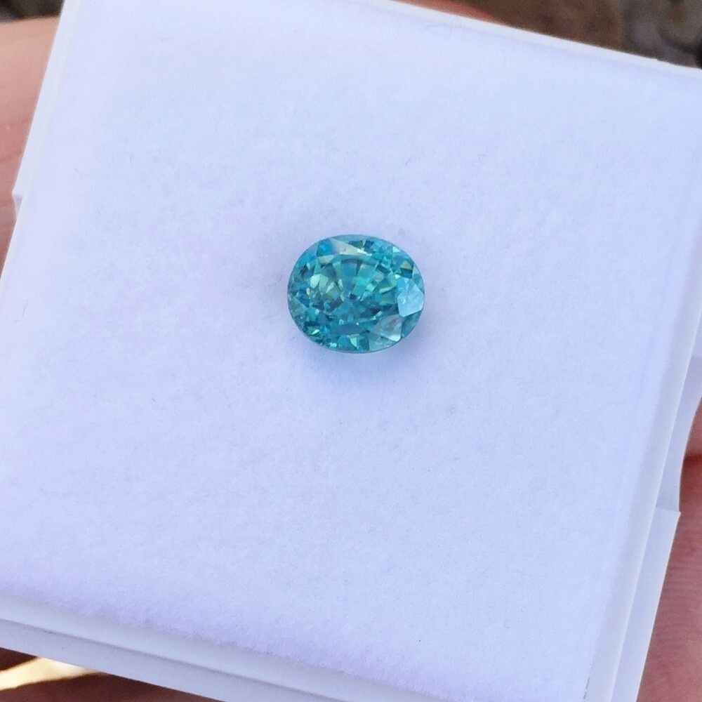 Brilliant! Natural Intense Blue Zircon Cambodia 2.72 Carats GLI