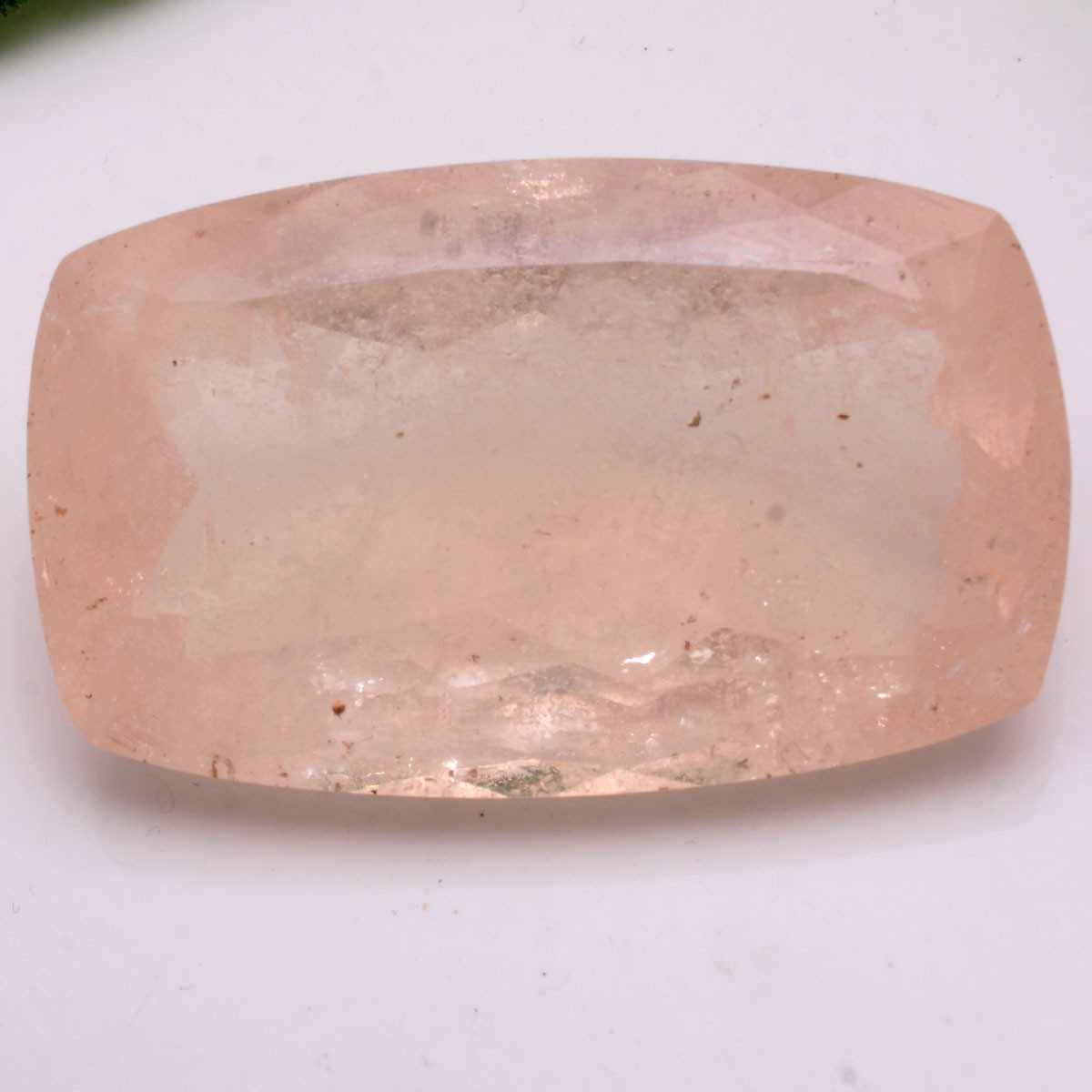 174 Cts Natural Morganite Unheated 48mmx29mm Cushion Cut Certified Huge Gemstone
