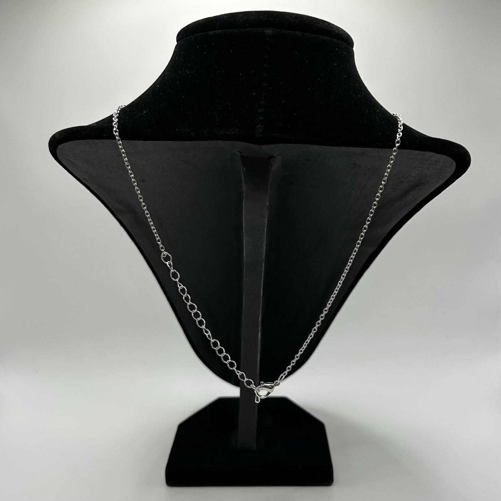 Lovita & Co. Silver Color Long Chain BELIEVE Charm Necklace