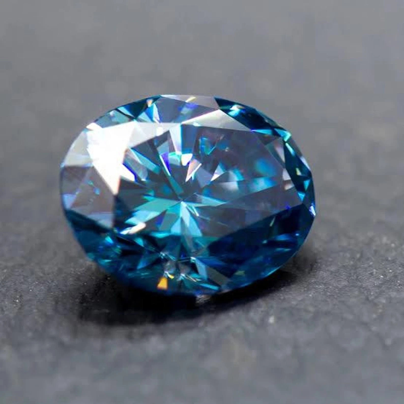 5.10 CT Natural Blue Diamond 10×12 MM 1 Pcs Oval Cut VVS1 D Grade Certified X2