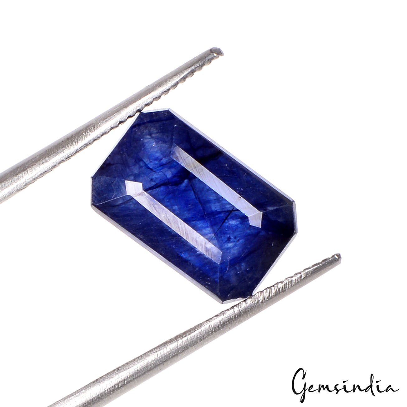 IGL&I Certified 6.50 Cts Natural Ceylon Blue Sapphire Octagon Cut Gems For Ring