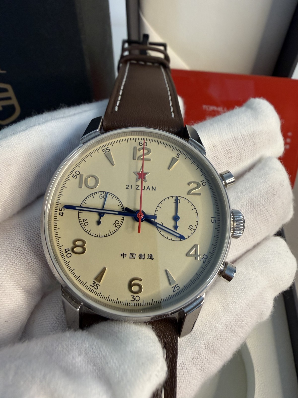 40MM Seagull 1963 Mechanical Chronograph (Full Lume Dial, Sapphire Crystal)