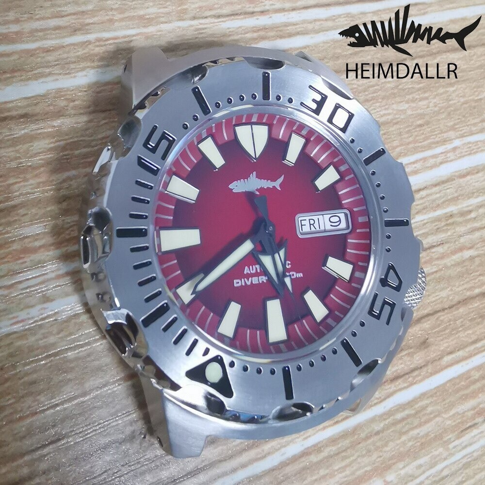 Heimdallr Sharkey Ocean Monster Diver NH36A Day Date Automatic 200M Watch C3 V2