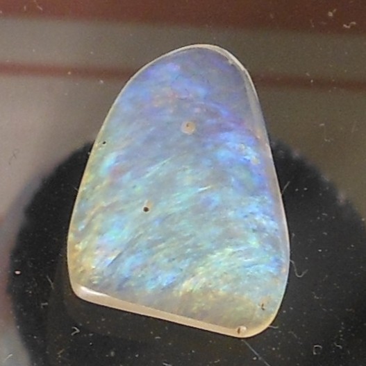 Rare 2.15ct Mexican Fire Opal freeform size dimensions=13.7mm x 10mm x 2.3mm