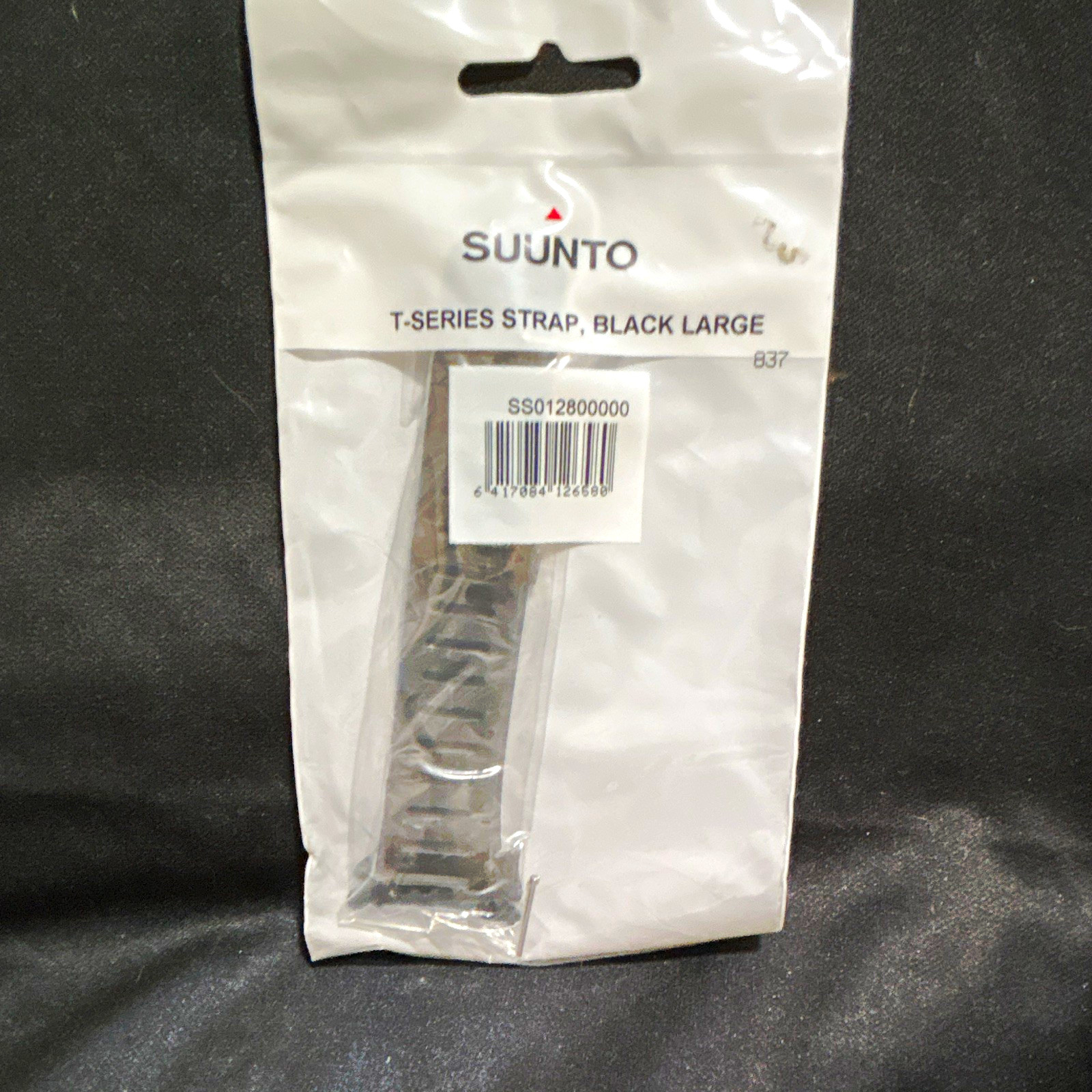 Suunto T-Series Two-Piece Rubber Wristwatch Band Strap Black Large SS012800000