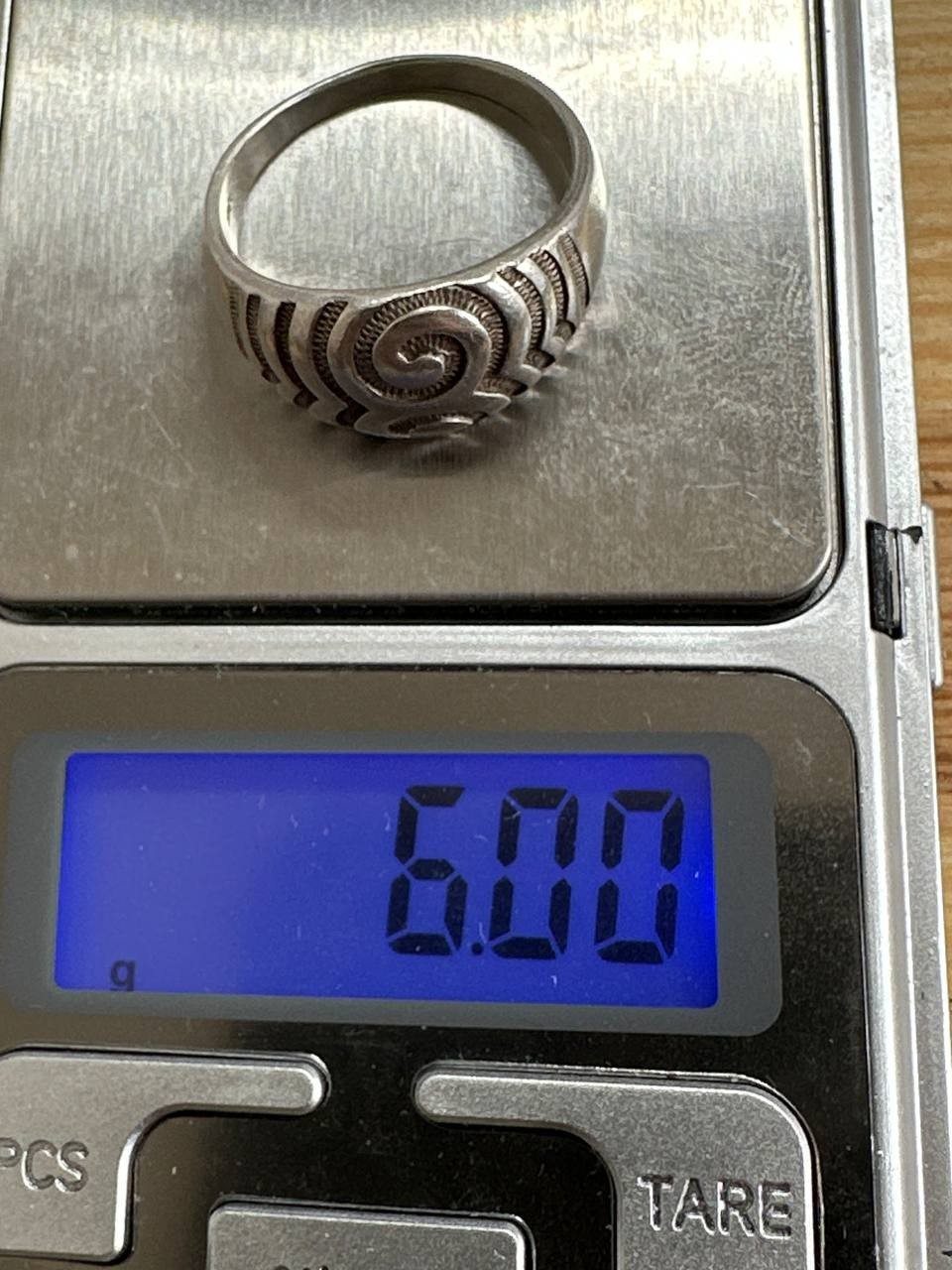 Vintage Soviet 925 Silver Swirl Dome Statement Ring Size 10.5-11 6.00g⁠-287