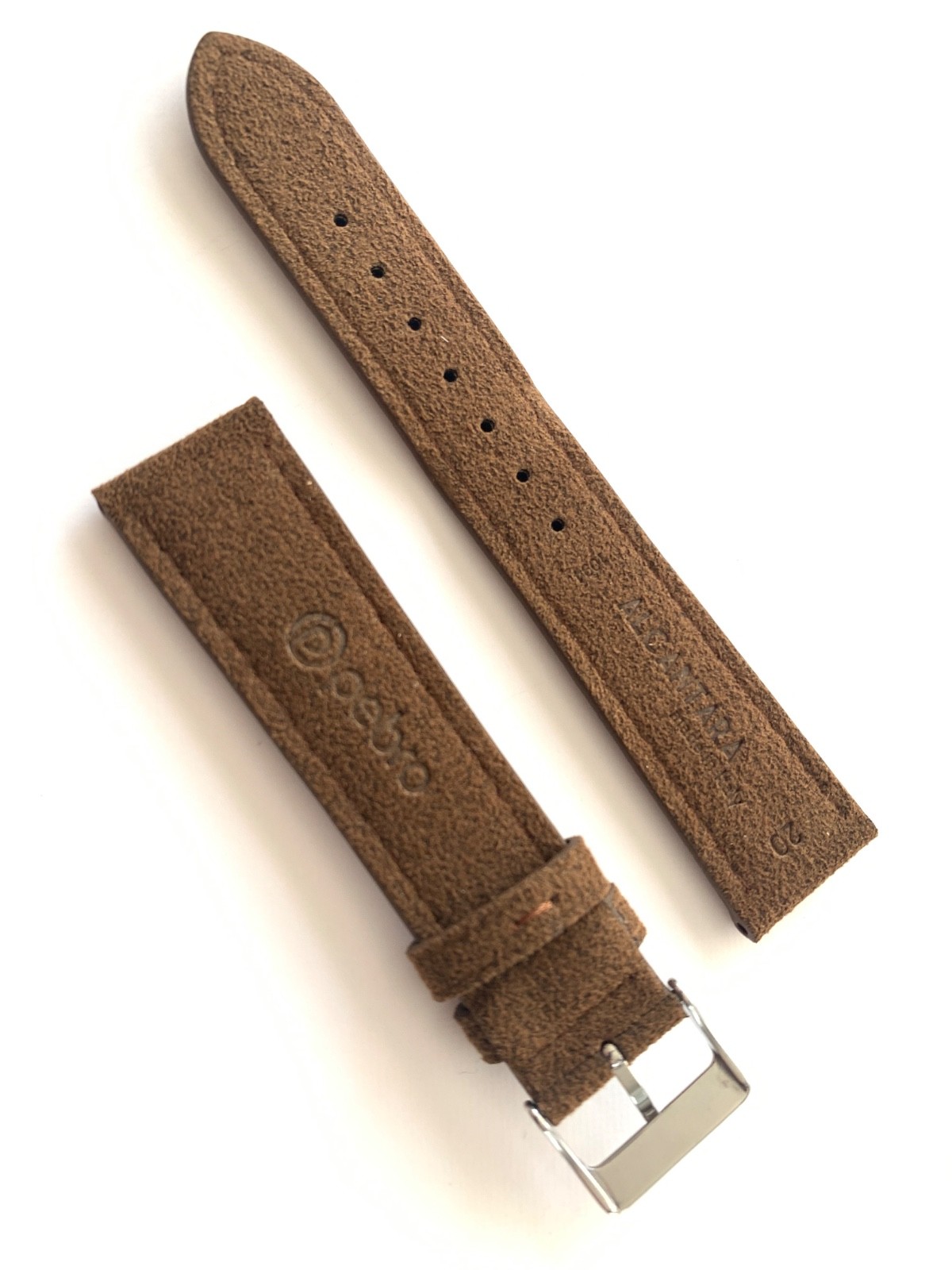 PEBRO ALCANTARA watch strap Dark Brown 4 sizes 100% Vegan