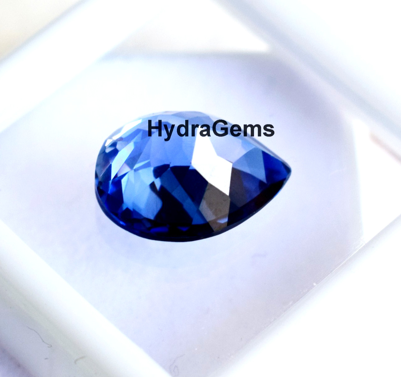 5.85Ct Natural Ceylon Blue Sapphire Pear Cut Cornflower Certified Loose Gemstone