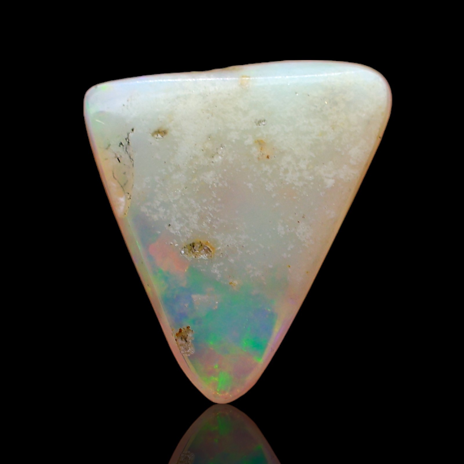 2.50 Cts Natural Fire Opal Gemstone Jewelry Making Trillion Cabochon 13x10x3 mm