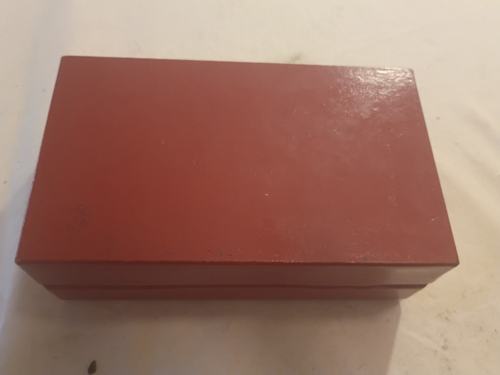 Vtg 1950 1960s Girard-Perregaux Red w/ Gold Presentation Watch Box