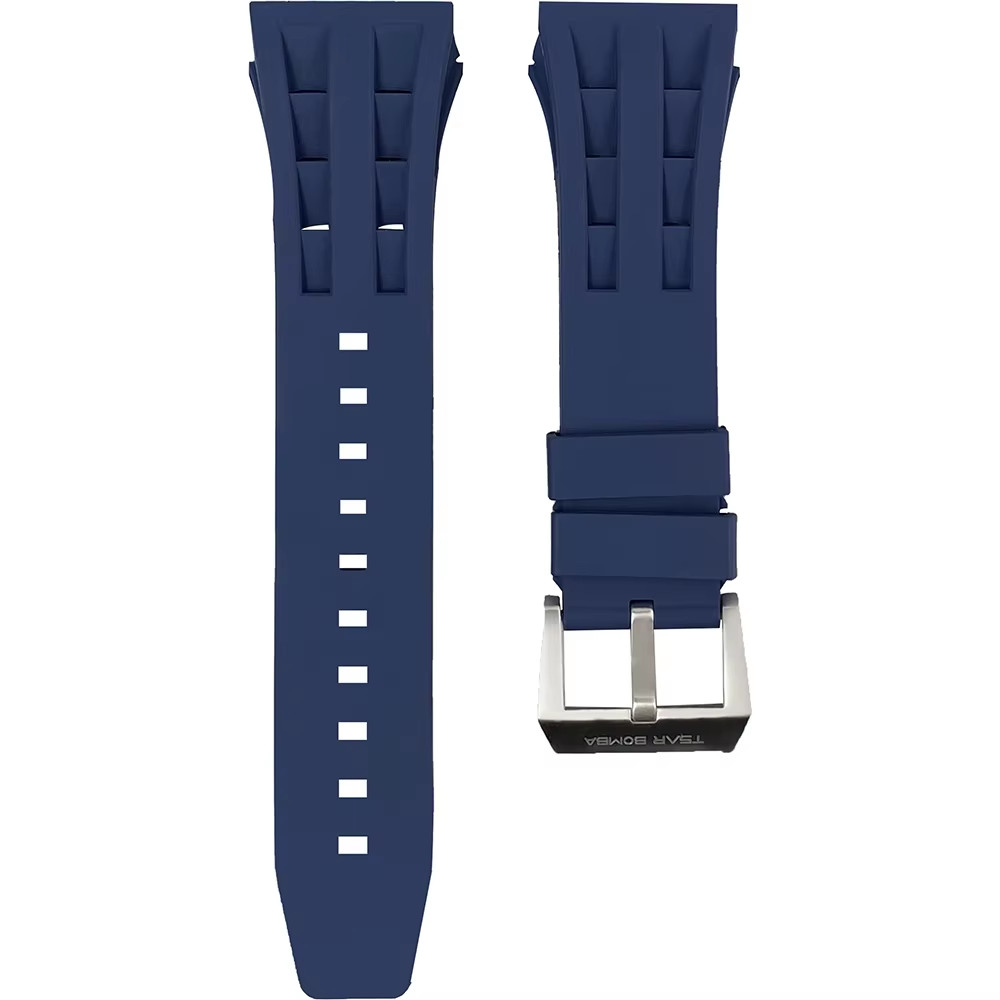 FKM Rubber Watch Band Strap Fits TSAR BOMBA TB8204 TB8206 TB8207 TB8208 TB8209