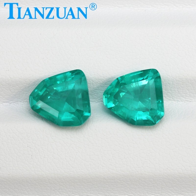 Irregular Shape YAG Paraiba Color Yttrium Aluminum Garnet Loose gemstone
