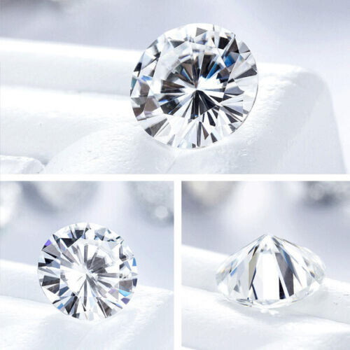 Round Cut 3.00 Ct D-Color Diamond Lab-Grown EGL Certified CVD Loose Gemstone EKM