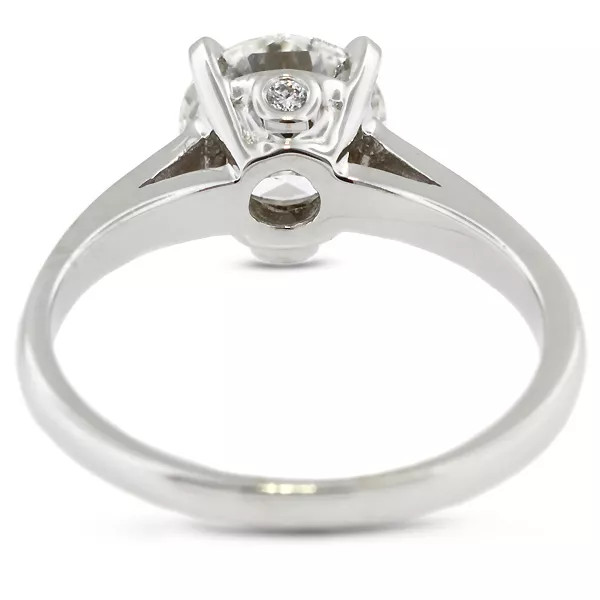 Engagement Ring 14K White Gold Classic 1.79 Carat Round Lab-Grown Diamond G SI1