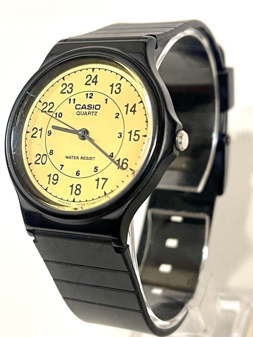 CASIO MQ-24 Black x Yellow Dial Cheap Casio