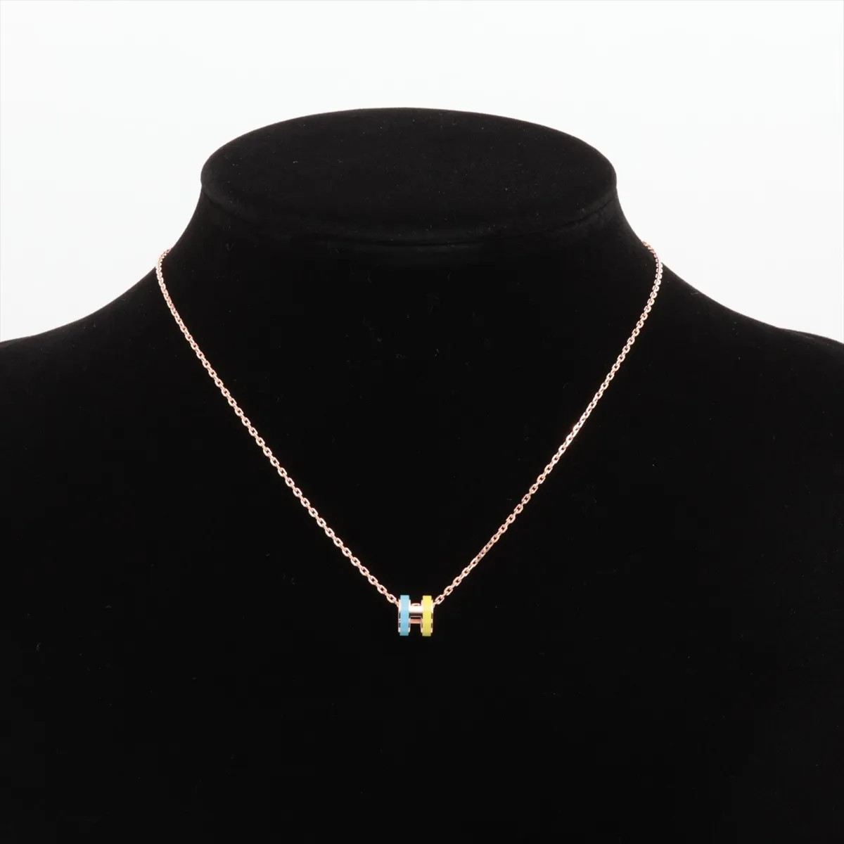 Hermès Mini-pop H GD0216 Necklace GP Multicolor
