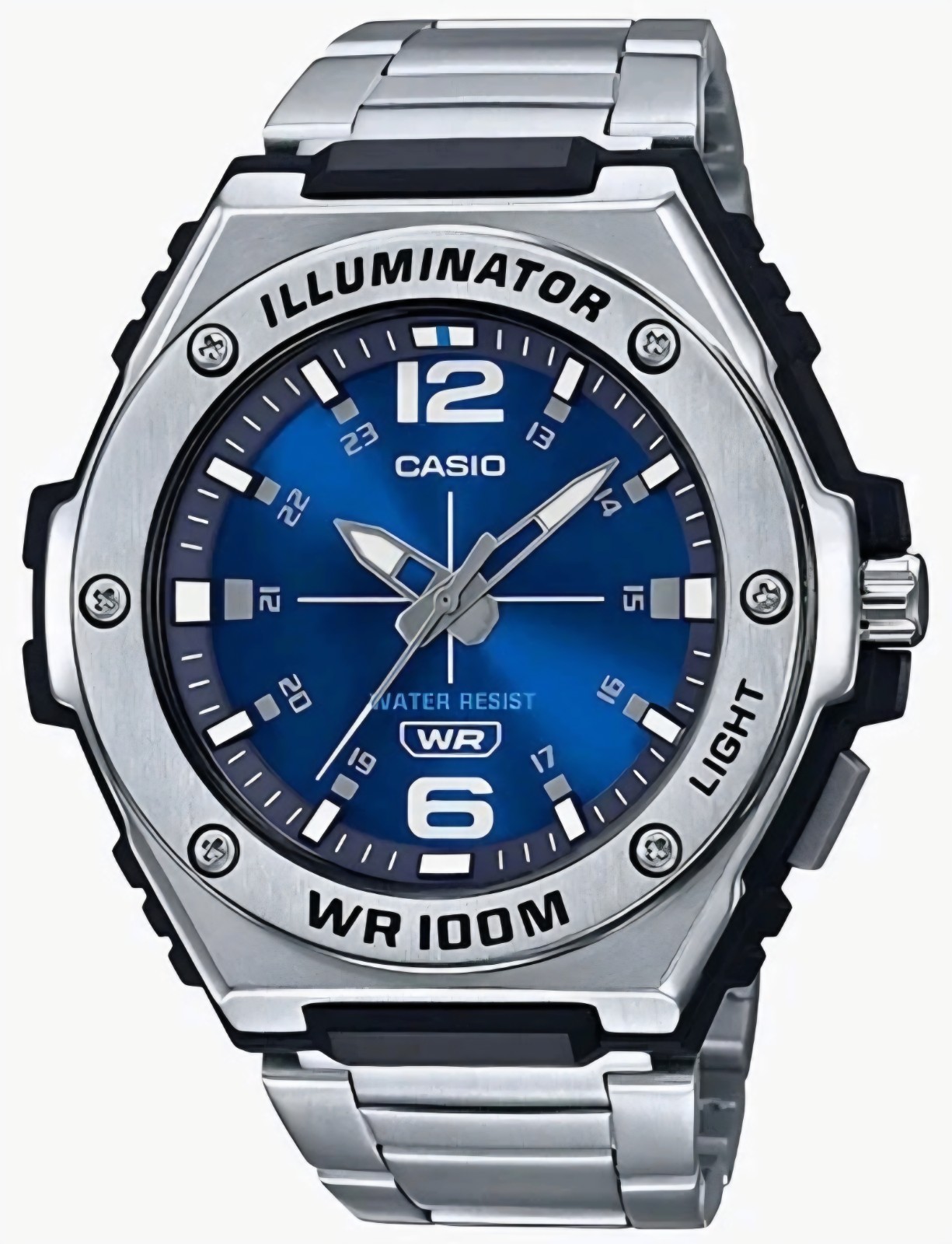 Casio MWA100HD-2AV Men’s Stainless Steel Illuminator, New, Fast FREE SHIPPING