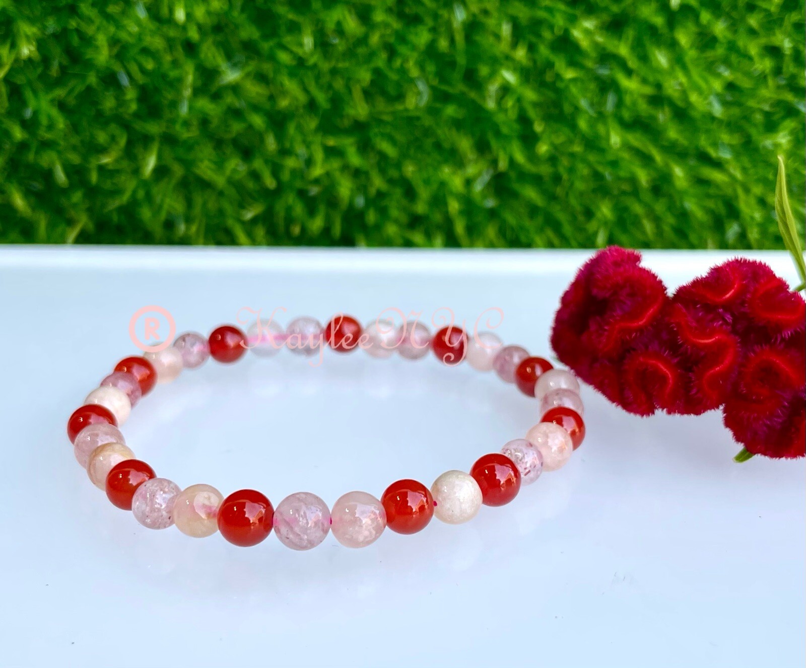 Wholesale 6 Pcs Natural Mix Crystal 6mm 7.5” Stretch Bracelet