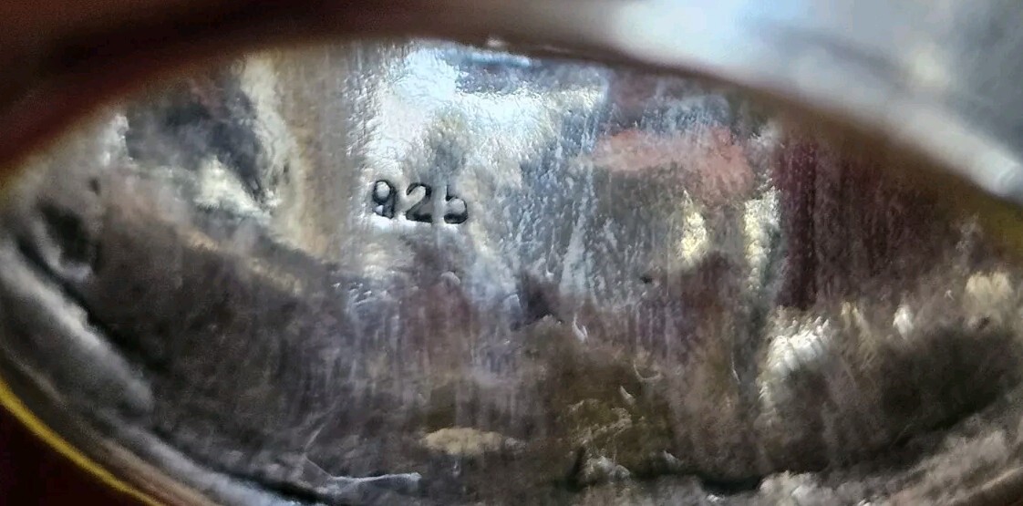 Didae Stamped 925 Sterling Silver Hammered Wave Wide Band Ring Size 7 Israeli