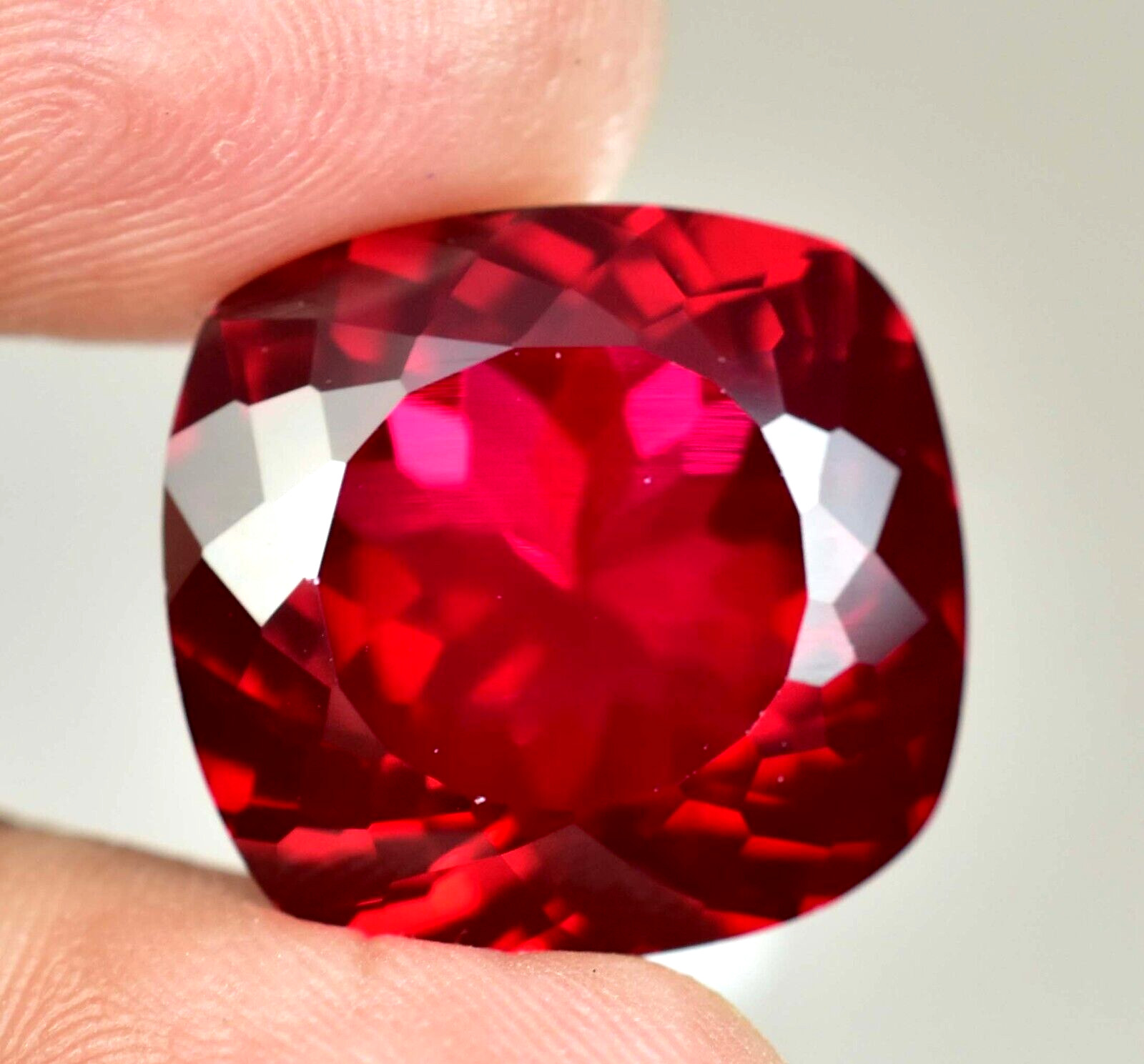 31.35 Ct Natural Mozambique Blood Red Ruby Certified Stunning Cut Loose Gemstone