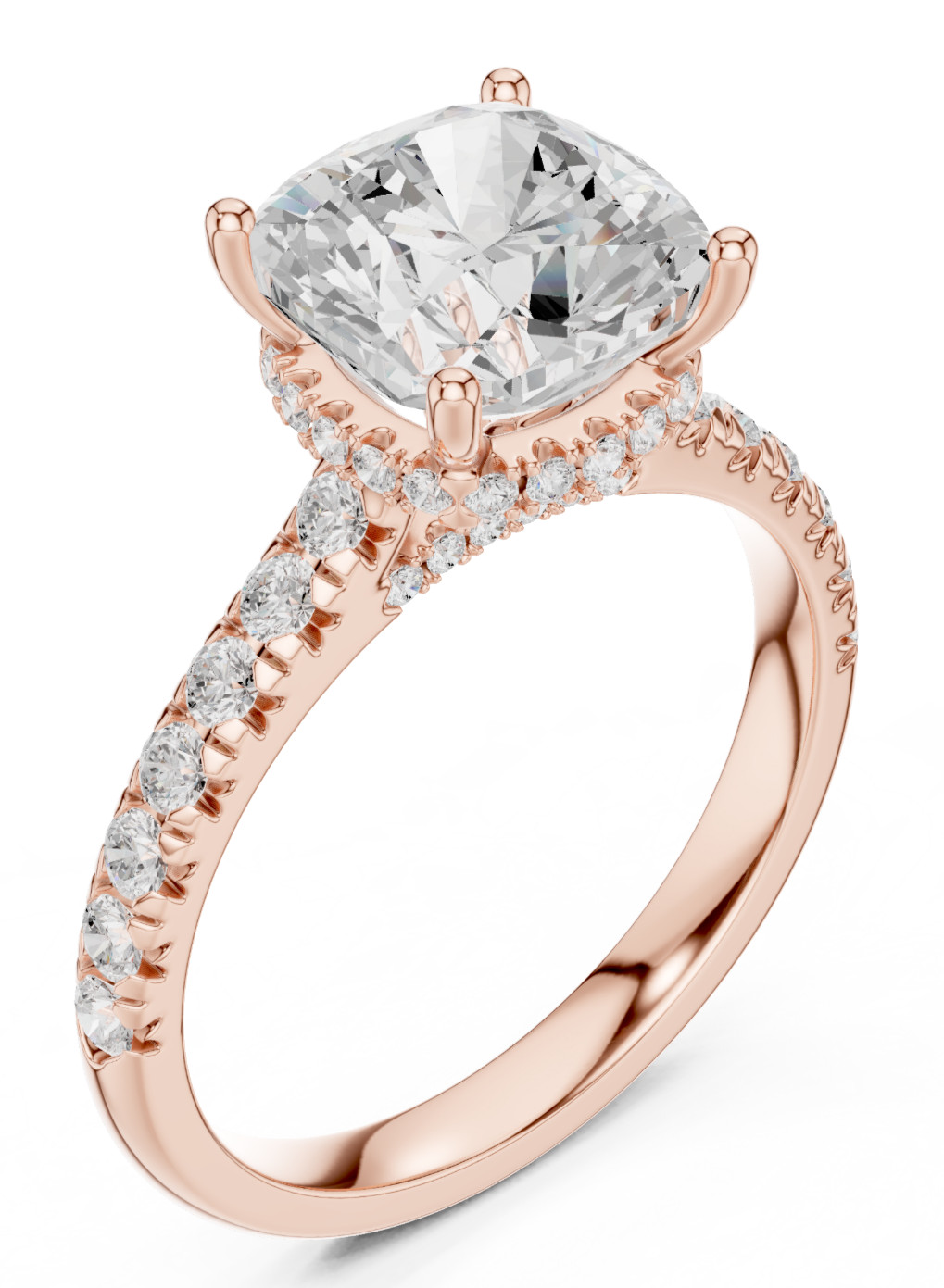 Certified 3.6 Ct Lab Grown Diamond Anniversary Cosmos Women Ring 14K Gold Over