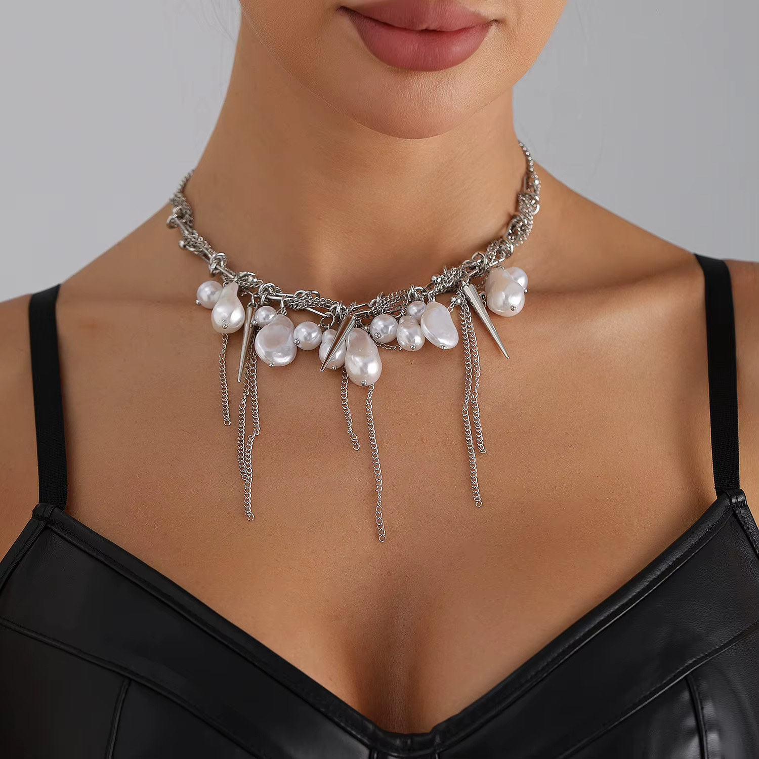 Imitation Pearl Necklace Women Trendy Choker Fashion Jewelry Sweet Girl Style