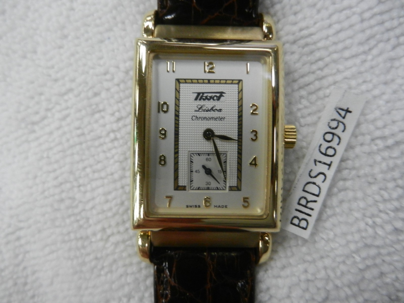LIMITED EDITION MENS TISSOT 18K GOLD LISBOA CHRONOMETER MENS WATCH H 694.333