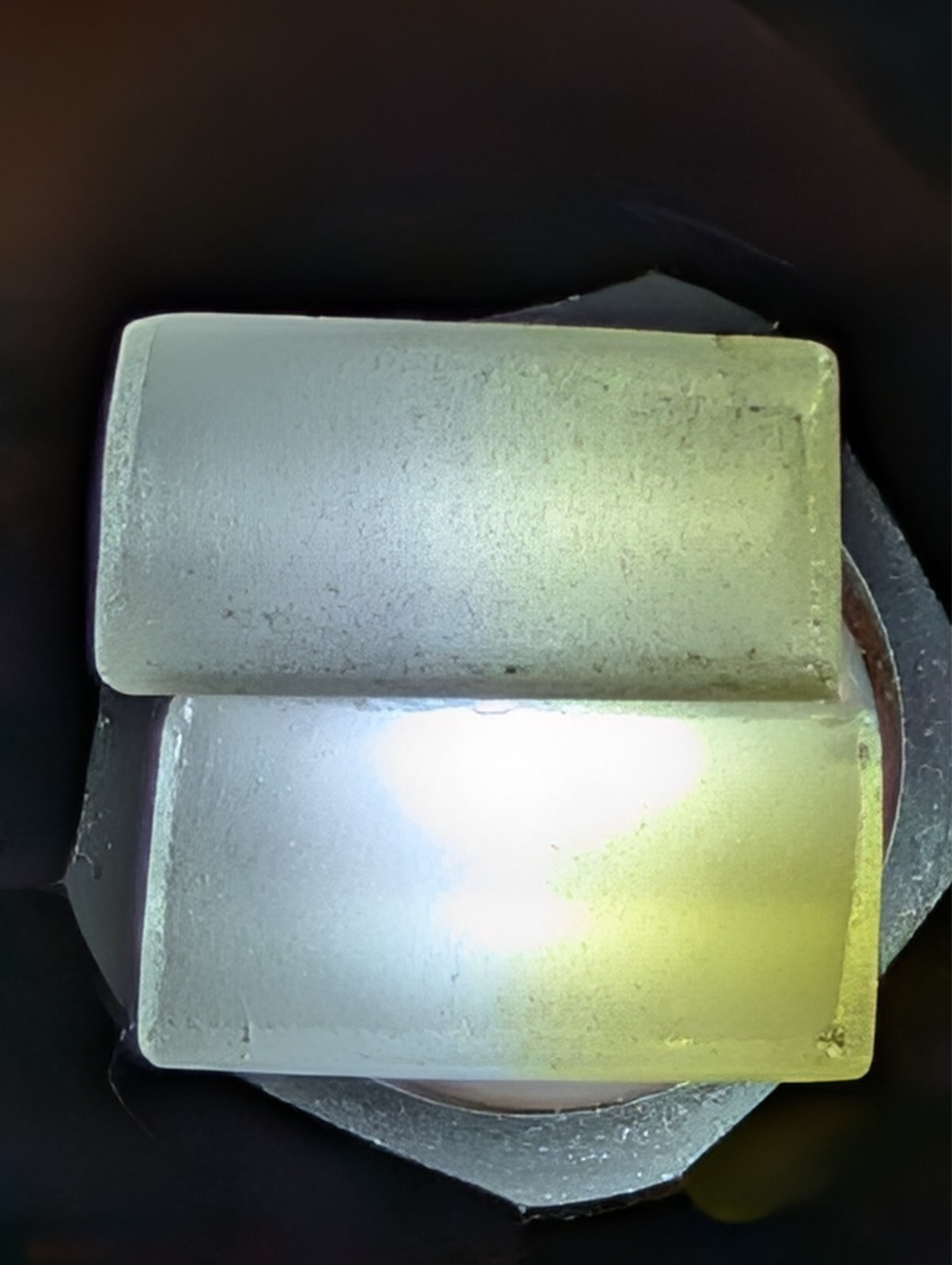 USA seller 35.14 Preformed Bi color Quartz IF flawless facet rough gemstone